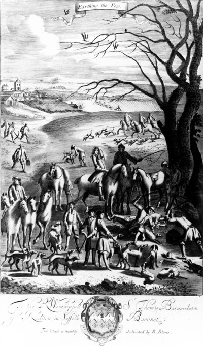 Scavare la volpe, illustrazione da 